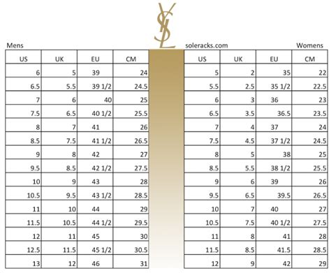 do ysl shoes run small|ysl y perfume size chart.